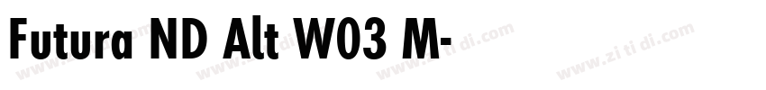 Futura ND Alt W03 M字体转换